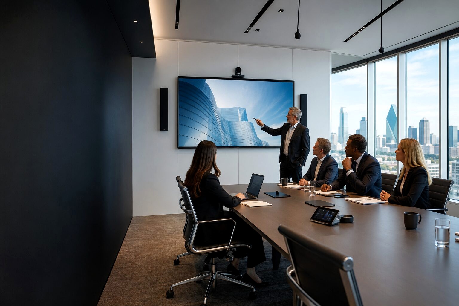 Conference Room Audiovisual Systems designed and installed by Kelltech Systems