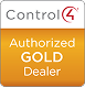 Control4 Authorized Gold Dealer badge