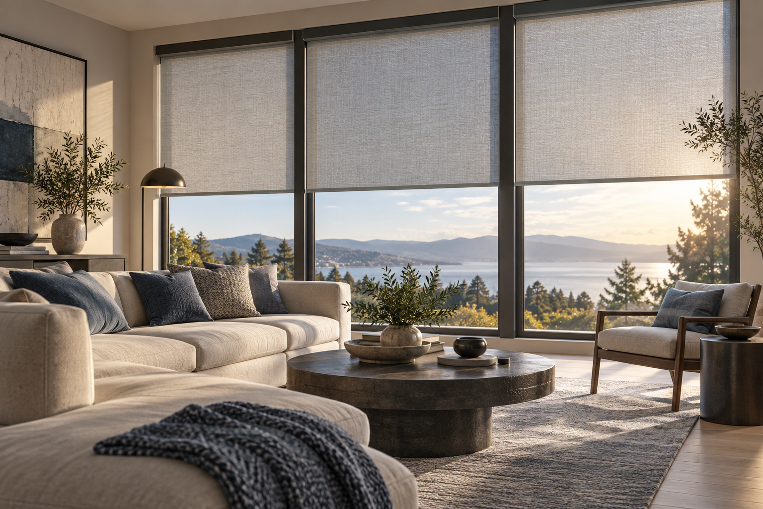 Motorized Shades: Choose Privacy and Glare Control Before Fabric Color